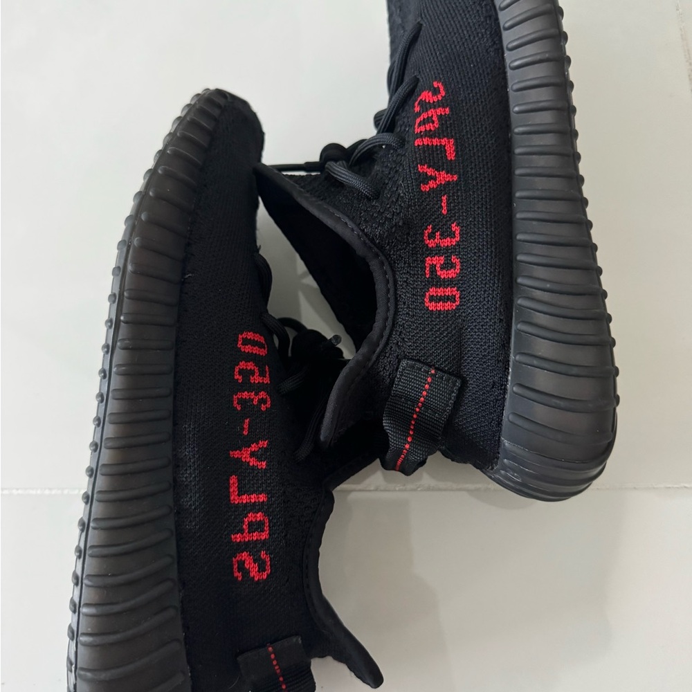 Adidas Yeezy Boost 350 V2 “Bred” Black Red SPLY-350 Sneakers – Size 7.5 - Picture 7 of 10